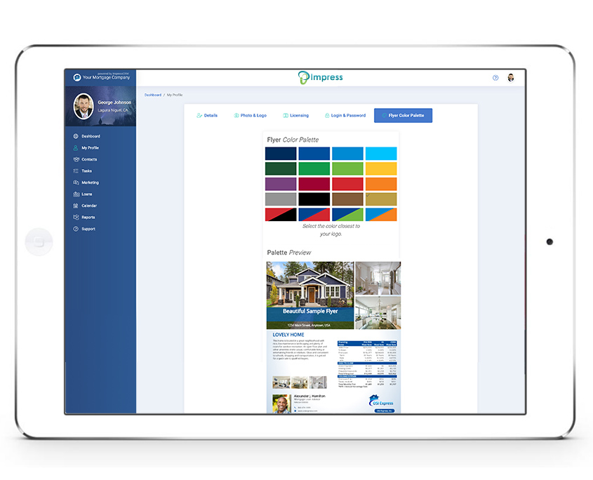 Impress allows you to build your brand with customizations